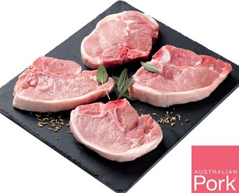 IGA Australian pork midloin chops offer