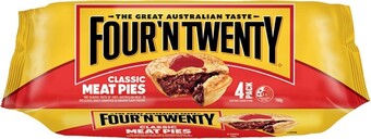 IGA Four’n twenty meat pies 4 pack selected varieties offer