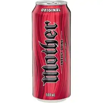 IGA Mother energy drink 500ml selected varieties offer