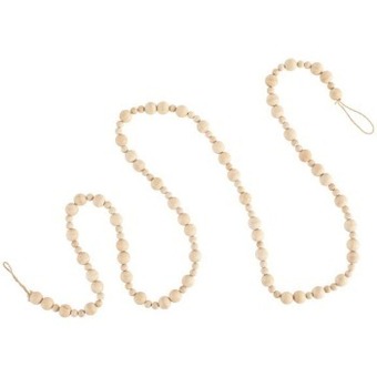 Pillow Talk Christmas noelle natural beaded garland 2m by habitat offer