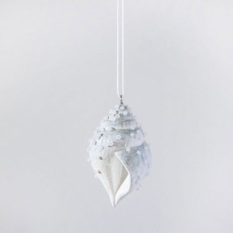 Pillow Talk Christmas coastal shell hanging decoration by habitat offer