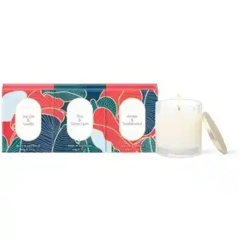 Pillow Talk Christmas 60g mini soy candle trio gift set by circa offer