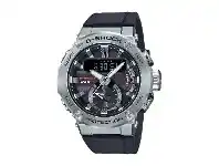 Bevilles Jewellery CASIO G STEEL G SHOCK SILVER CASE BLACK BAND DIG ANA offer