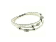 Bevilles Jewellery Stainless Steel Leather Bracelet offer