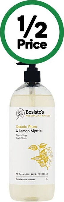 Woolworths Bosisto’s body wash 1 litre offer