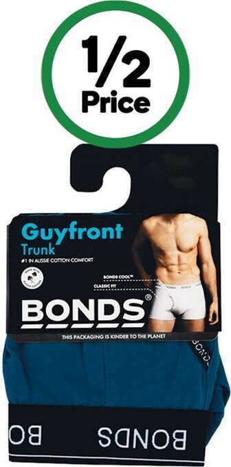 Woolworths Bonds men’s hipster guyfront trunk pk 1 offer
