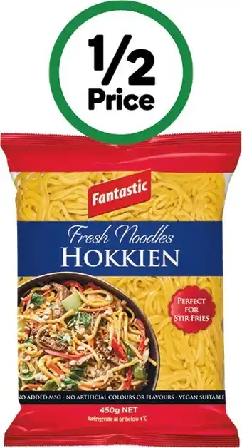 Woolworths Fantastic noodles varieties 350-450g – from the fridge offer
