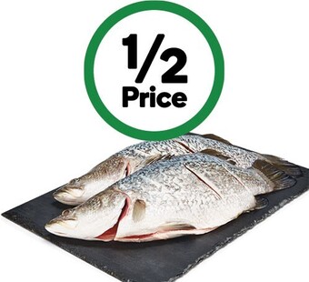Woolworths Fresh whole australian barramundi offer