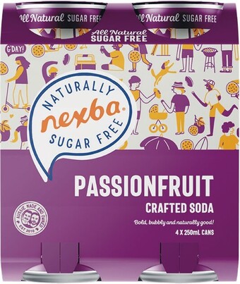 Woolworths Nexba crafted soda 4 x 250ml offer