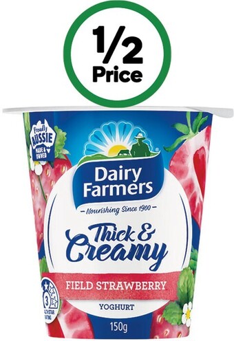 Woolworths Dairy farmers thick & creamy yoghurt 150g – from the fridge offer