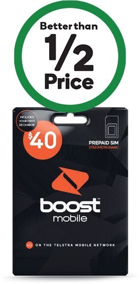 Woolworths Boost $40 prepaid sim kit~ offer