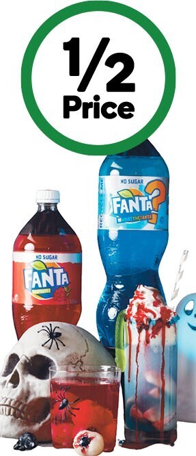Sprite, sprite no sugar or fanta varieties 1.25 litre