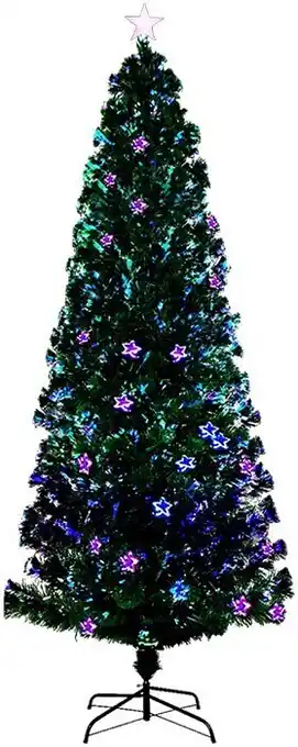 Woolworths Jingle jolly’s 2.4m fibre optic christmas tree – multicolour led offer