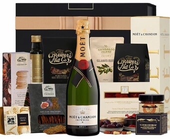 Woolworths Moet & gourmet nibbles hamper# offer