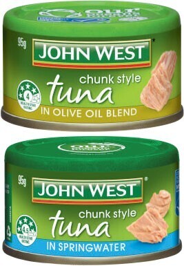 Coles John west tuna tempters 95g offer
