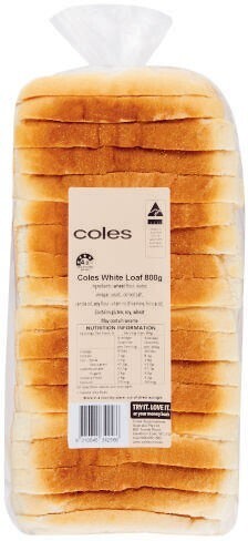 Coles Coles bakery 800g loaf offer