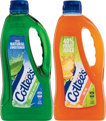 Coles Cottee's cordial 1 litre offer
