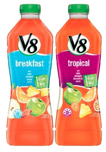 Coles V8 juice 1.25 litre offer