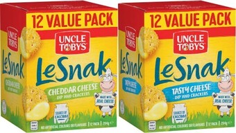 Coles Uncle tobys le snak value pack 264g offer
