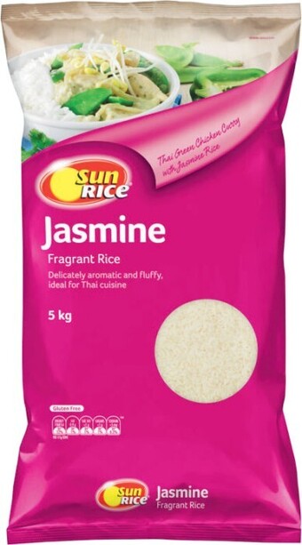 Coles Sunrice jasmine rice 5kg offer