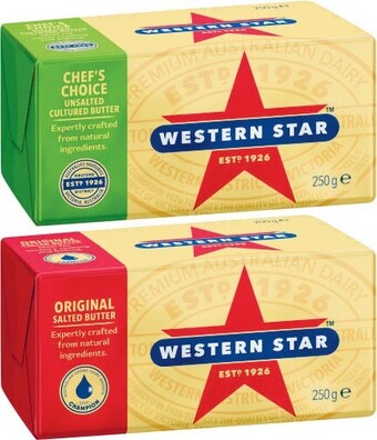 Coles Western star butter pat 250g offer