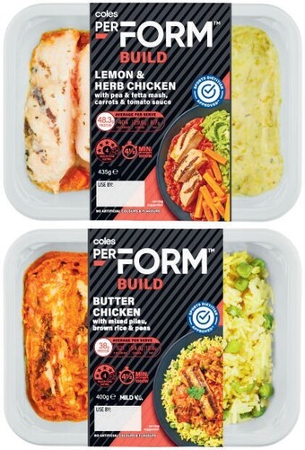 Coles Coles perform meals 400g-435g offer