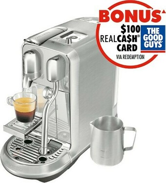 The Good Guys Nespresso Breville Creatista Plus Capsule Machine - Stainless Steel offer