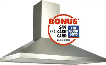 The Good Guys Emilia 90cm Canopy Rangehood - Stainless Steel offer