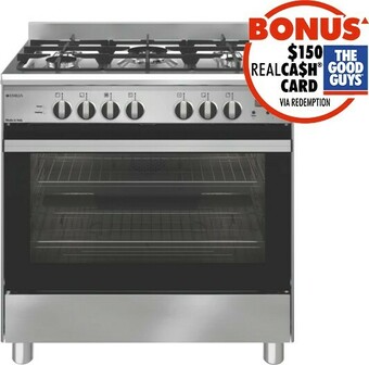 The Good Guys Emilia 80cm Dual Fuel Upright Cooker offer