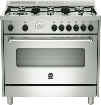 The Good Guys La Germania Americana 90cm Dual Fuel Upright Cooker offer