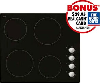 The Good Guys Artusi 60cm Electric Ceramic Cooktop offer