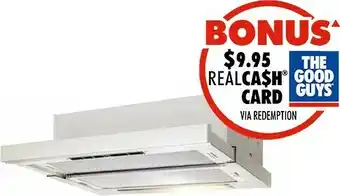 The Good Guys Artusi 60cm Slideout Rangehood offer
