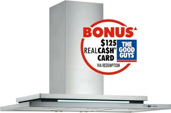 The Good Guys Schweigen 90cm Silent Canopy Rangehood offer
