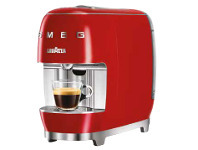 The Good Guys Lavazza a Modo Mio Smeg Capsule Machine - Red offer