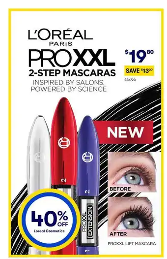 BIG W L'oréal paris pro xxl 2-step mascaras offer