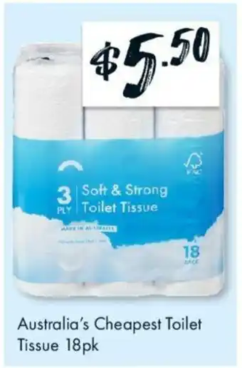 Australia's Cheapest Toilet Tissue 18pk