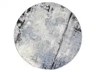 LivingStyles Vision Raw Round Rug, 240cm, Grey / Blue offer