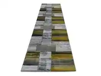 LivingStyles Sunbury Tyson Modern Runner Rug, 80x300cm, Gold / Grey offer