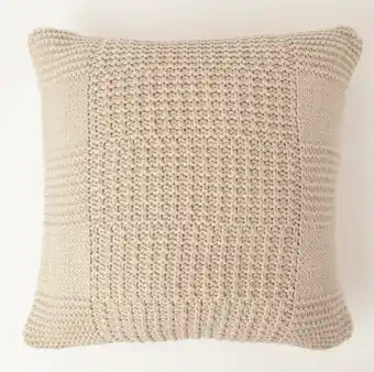 Myer Australian house & garden bayside knitted cushion in moonbean offer