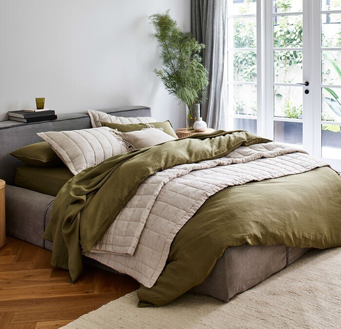Australian house & garden quilted coverlet offer at Myer