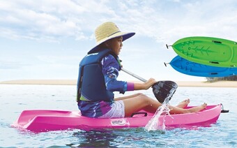 BCF Glide junior splasher kayaks offer