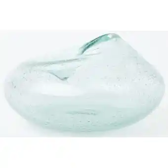 Myer Australian house & garden howe sculptured small glass vase 16.6x16.6x10.5cm in clear green offer