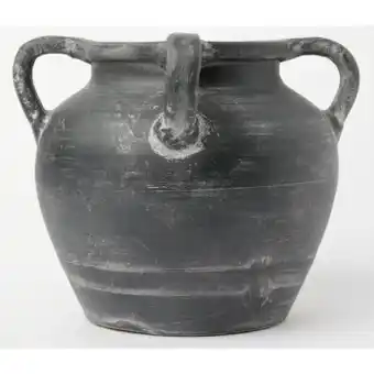 Myer Heritage kinross terracotta vase small 25x25x23.5cm in black offer