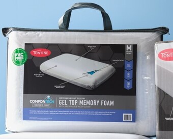 Spotlight 50% off tontine gel top memory foam pillow offer