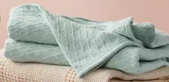 Spotlight 50% off koo cotton check waffle summer blanket 220x240cm offer