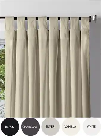 Spotlight 40% off henry tab top curtain offer
