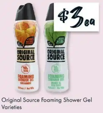 Original Source Foaming Shower Gel Varieties