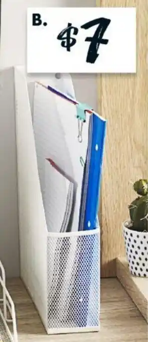 Desk Tribe Mesh Magazine File White