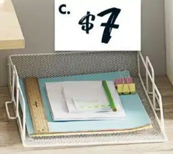 The Reject Shop Desk Tribe White Document Tray offer