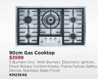 Bing Lee 90cm gas cooktop offer